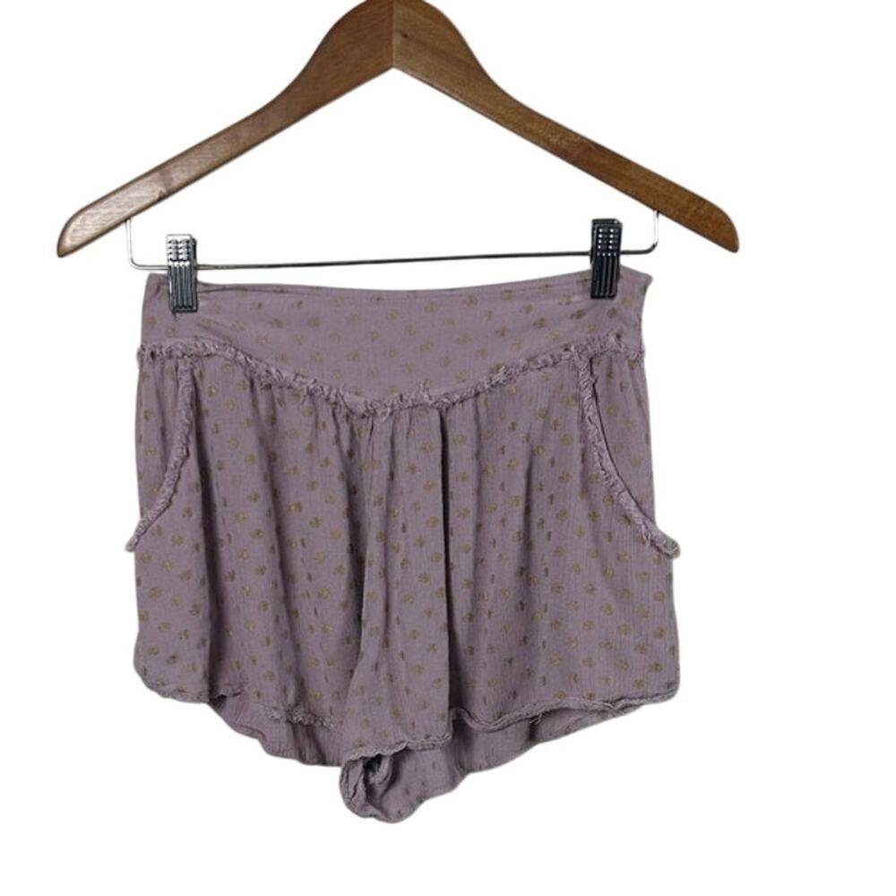 FREE PEOPLE DOT SHIMMER PRINTED SHORTS size 4
